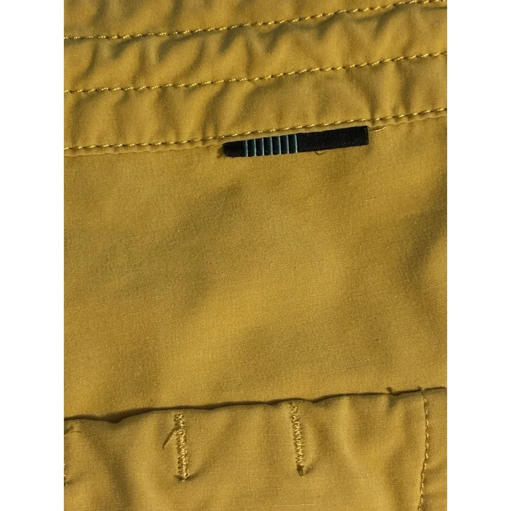 Vissla Board Shorts Men 28‎ Mustard Yellow Solid Swim Trunks Pocket Board Shorts